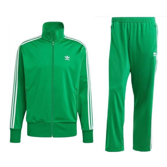 Adidas Originals Firebird Track Suit Jacket & Pants GREEN  Men’s Size MEDIUM M - Picture 4 of 9